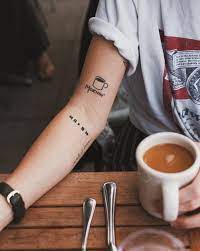 Coffee Tattoo Ideas 70 Tiny Tattoos Coffee Tattoos Beautiful Small Tattoos