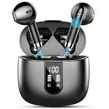 Bluetooth Wireless Earbuds with LED Display and ENC Noise Cancelling