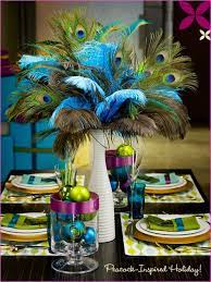 Pin By Kate Matthews On Peacocks Weddings Theme Weddings Jevel Wedding Planning New Year S Eve Party Themes Non Floral Centerpieces Peacock Wedding Decorations