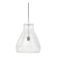 Rattan lampshade is made of 100% natural bamboo that looks classy and stylish. Light Living 2918026 Hanging Lamp O37x43 Cm Timaka Rattan White Ideas4lighting