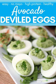 Avocado Deviled Eggs Recipe Avocado Deviled Eggs Stuffed Avocado Healthy Spring Appetizers
