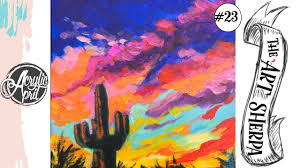 We start with planning and scripting, then walk through recording, editing and producing your video. Cactus In Desert Sunset Easy Loose Step By Step Acrylic April Day 23 The Art Sherpa