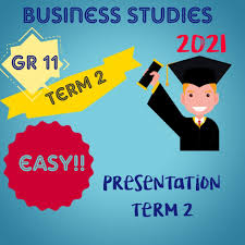A plan for the future: 2021 Term 2 Grade 11 Business Studies Presentation Teacha