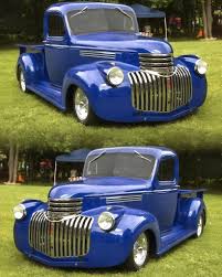 Image result for Blue 1946 Truck
