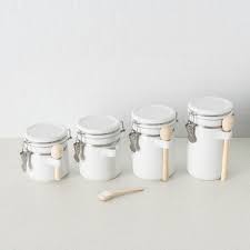 Farmlyn creek 3 pack marble kitchen canisters with bamboo lids, for seasoning & snacks, white ceramic (3 sizes) farmlyn creek. Kitchen Canister Sets Target