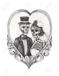 Colored pencil drawing i made of ty dellandrea with the flint firebirds (by brendan schmucker). Art Design Skull Wedding In Love Hand Pencil Drawing On Paper Stock Photo Picture And Royalty Free Image Image 82775867