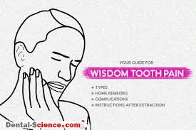 Wisdom teeth pain can be constant for some people, while other people only experience pain and discomfort when chewing food or touching the area. Wisdom Teeth Pain Best Remedies Types Instructions Dental Science