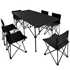 Shop an impressive selection of designs to suit your specific needs and size requirements. Outdoor Folding Table And Chair Set Portable Aluminum Camping Barbecue 7 Piece Set Self Driving Picnic Table And Chair Combinati Outdoor Tables Aliexpress