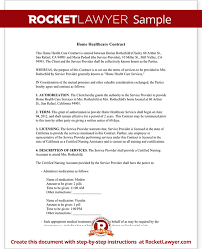 Home Health Care Contract Agreement Template With Sample Power Of Attorney Form Contract Template Cleaning Contracts