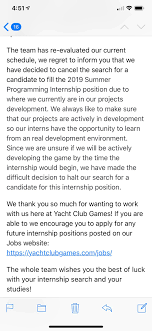 Dear ben, this letter is in regards to the internship position that you had applied for in the accounting department of our organization. This Is The Nicest Rejection Letter I Ve Ever Gotten Thanks For The Chance Guys Shovelknight