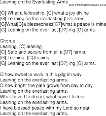 Old Time Song Lyrics With Chords For Leaning On The Everlasting Arms G Guitar Chords And Lyrics Ukelele Songs Ukulele Chords Songs