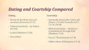 Well, let's look at the culture back in the biblical days and see the truth conveyed through the word of god. Courtship A Biblical Alternative To Dating