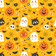 Free & premium halloween patterns. Cute Halloween Pattern Illustration By Pamela Barbieri Fondos De Halloween Pantallas De Halloween Ilustracion De Halloween