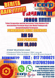 Cara menghadapi bantuan peminjam wang tanpa. Tekun Corp Johor Posts Facebook