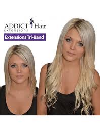 7 bandes, qualité pro remy ! Tri Band 3 Bands 50cm Clip In 100 Human Remy Hair Extensions
