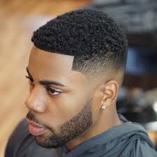 Bald fade haircuts that cut hair all the way down to the skin are a top trend for men. Picture Of A Bald Fade Short Kinky Hair And A Full Beard Are A Modern And Edgy Idea To Try