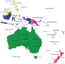 Map Of Australia And Oceania With Countries And Capitals Kidspressmagazine Com Geography For Kids Australia Map North America Map