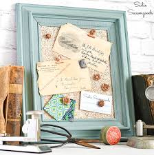 Nonmagnetic melamine surface resists scratching. Framed Cork Board From A Picture Frame For Home Office Decor