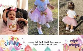 Outfits Sets Details About Baby Girl 1st Birthday Party Outfit Dress Tutu One Cake Smash Photoshoot Romper Clothing Shoes Accessories