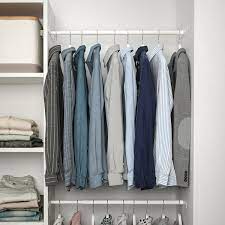 Ikea hanging rails for clothes. Aurdal Extendable Clothes Rail White 57 90 Cm Ikea