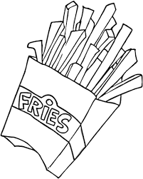 Patatas Fritas Para Colorear