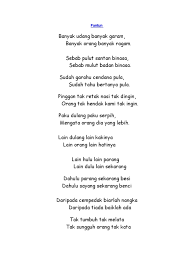 Tapi dalam masa yang sama, dia sendiri melakukan apa yang dikeluhnya tanpa dia sedar. Pantun 2