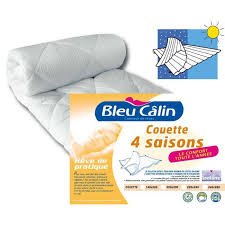 Elle peut être choisie pour un lit plus grand mais vous. Bleu Calin Couette Microfibre 4 Saisons 240x260cm Achat Vente Couette Cdiscount