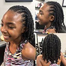 Protective Styles For The Kids Are A Must These Flat Twist With 2 Strand Twists Can Last 4 We Twist Hairstyles Natural Hairstyles For Kids Natural Hair Styles