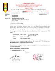 Permohonan Sk Pc Imm Banyumas Pdf Pimpinan Cabang Ikatan Mahasiswa Muhammadiyah Muhammadiyah Student Association Banyumas Jl Gerilya Barat No 322 Course Hero