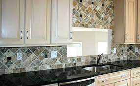 50 Black Countertop Backsplash Ideas Tile Designs Tips Advice Travertine Backsplash Black Granite Countertops Black Tiles Kitchen