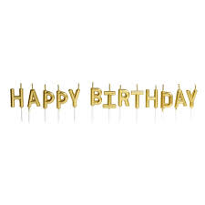 Dentre cerca de 5 mil participantes, a vencedora escolhida pelo júri composto por imortais da academia brasileira de letras foi bertha celeste homem de mello. Vela Letras Happy Birthday Ouro Embalagens Da 25