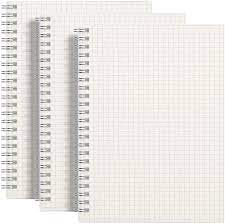 5 out of 5 stars. Buy Rettacy Graph Paper Notebook 3 Pack A5 Graph Grid Spiral Notebook With 480 Pages 100gsm Thick Graph Paper 5 7x 8 3 Online In Indonesia B07wzlfwp6
