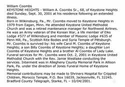 William Arthur Coombs Sr. (1933-2001)