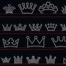 You can use flourishes, letters, or any kind of design you can think of! Small Crowns Rhinestone Templates Digital Download Svg Eps Png Dxf Rhinestone Designs Pattern Rhinestone Designs Templates Diy Rhinestone