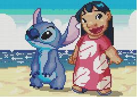 Disney S Lilo And Stitch Cross Stitch Pattern Disney Borduren Steekpatronen Lilo En Stitch