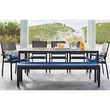 Alfresco Grey Rectangular Dining Table Outdoor Dining Table Outdoor Furniture Collections Rectangular Dining Table