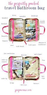 Travel Bathroom Bag Www Prepavenue Com Organzie Organized Travel Cosmetics Makeup Flying T Travel Bathroom Bag Packing Tips For Travel Travel Bathroom