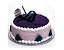 Happy Birthday Blueberry Cake Design