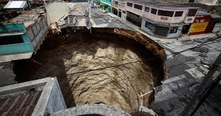 china sinkhole giant sinkholes cbs news