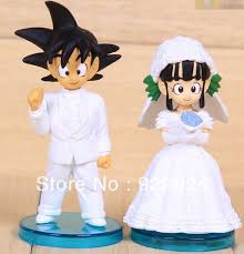 Rest assured that our dragon ball super goku ultra instinct cake topper will give you the impression of your imaginary vision. Cute Dragon Ball Z Son Goku Gokou Chichi Figure Toys Wedding Cake Topper In Box