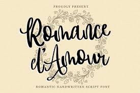 Romance D Amour Is An Extremely Romantic Font With An Expressive Flourish Great For A Wide Range Of Romantic And Lovely Di 2020