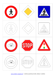 Pexeso Dopravne Znacky1 Png 1240 1754 Transportation Preschool Traffic Signs Transportation Theme