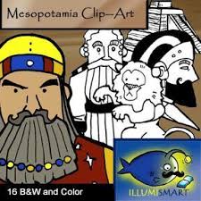 Mesopotamia Clip Art 16 Pieces Bw And Color Clip Art Mesopotamia Art Bundle
