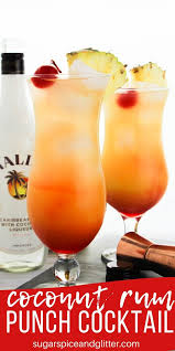 Ingredients · 6 oz pineapple juice or chopped fresh pineapple · 4 oz malibu coconut rum · 4 oz coconut milk (shake the can before opening) · 2 tsp . Coconut Rum Punch With Video Sugar Spice And Glitter