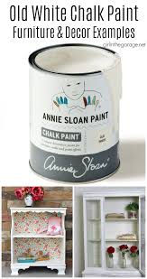 The outside of the cabinet had been painted with an oil based paint by the previous owner. Old White Chalk Paint Furniture Ideas Girl In The Garage