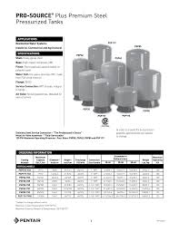 Pro Source Plus Premium Steel Pressurized Tanks Manualzz Com