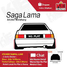 Maybe you would like to learn more about one of these? Sticker Kereta Proton Saga Lama Custom Warna Dan No Plat Shopee Malaysia
