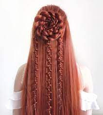 German Teenager Creates Amazing Hairstyles That Look Like Intricate Crochet Patterns Cool Hairstyles Long Hair Styles Braided Hairstyles