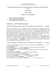 Savesave centrul national de examinare si evaluare for later. Engleza Cls A 10 A A Var