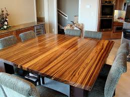You can have a light colored theme that is quite soothing on the eyes or you can have a darker theme that. Zebrawood Wenge Table By Devos Woodworking Modern Dining Room Austin By Devos Custom Woodworking Houzz